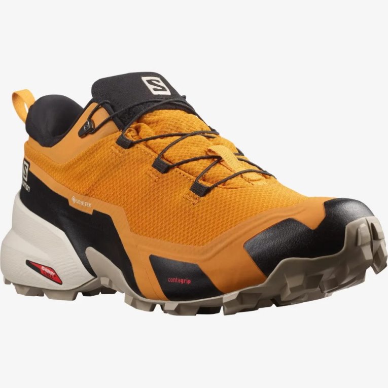 Salomon Cross Hike GTX Men's Hiking Shoes Mango | CA 6D47